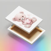 Pink Teddy Bear - High-Quality Canvas Print | Custom Photo Canvas Print, Also Custom Canvas Prints with Your Photos