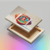 Inside of an American Football - High-Quality Canvas Print | Custom Photo Canvas Print, Also Custom Canvas Prints with Your Photos