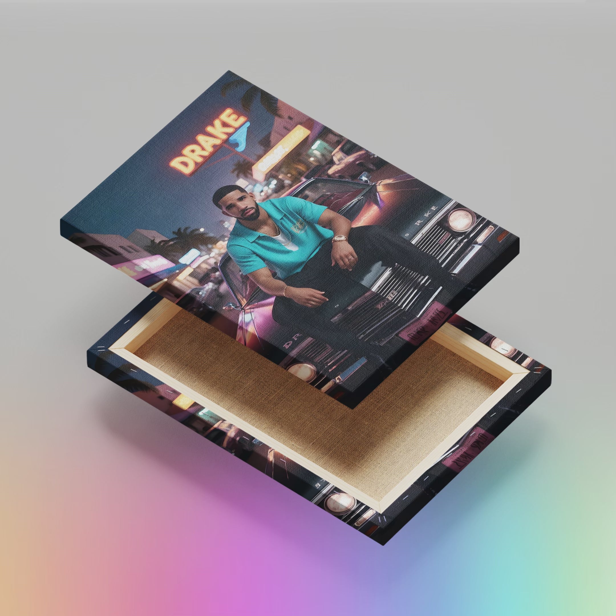Night Drive Drake - High-Quality Canvas Print | Custom Photo Canvas Print, Also Custom Canvas Prints with Your Photos