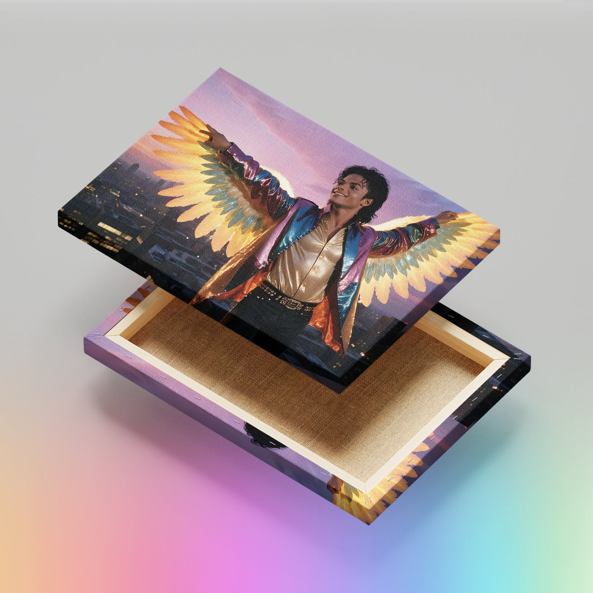 Wings of Pop: Michael Jackson - High-Quality Canvas Print | Custom Photo Canvas Print, Also Custom Canvas Prints with Your Photos