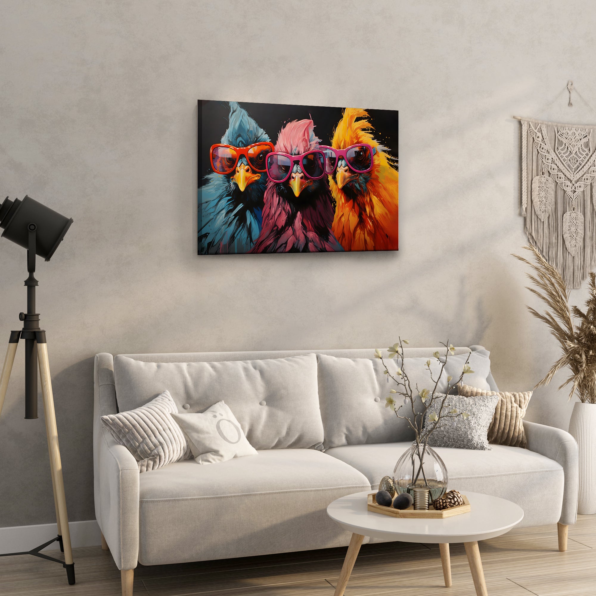 Stylish Birds Gang - High-Quality Canvas Print | Custom Photo Canvas Print, Also Custom Canvas Prints with Your Photos