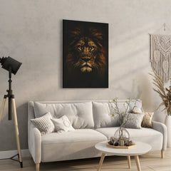 Lion Portrait - High-Quality Canvas Print | Custom Photo Canvas Print, Also Custom Canvas Prints with Your Photos