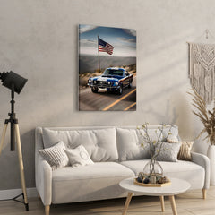 Classic Mustang on the Open Road - High-Quality Canvas Print | Custom Photo Canvas Print, Also Custom Canvas Prints with Your Photos