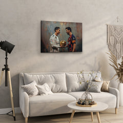 Rivalry of Ronaldo & Messi - High-Quality Canvas Print | Custom Photo Canvas Print, Also Custom Canvas Prints with Your Photos