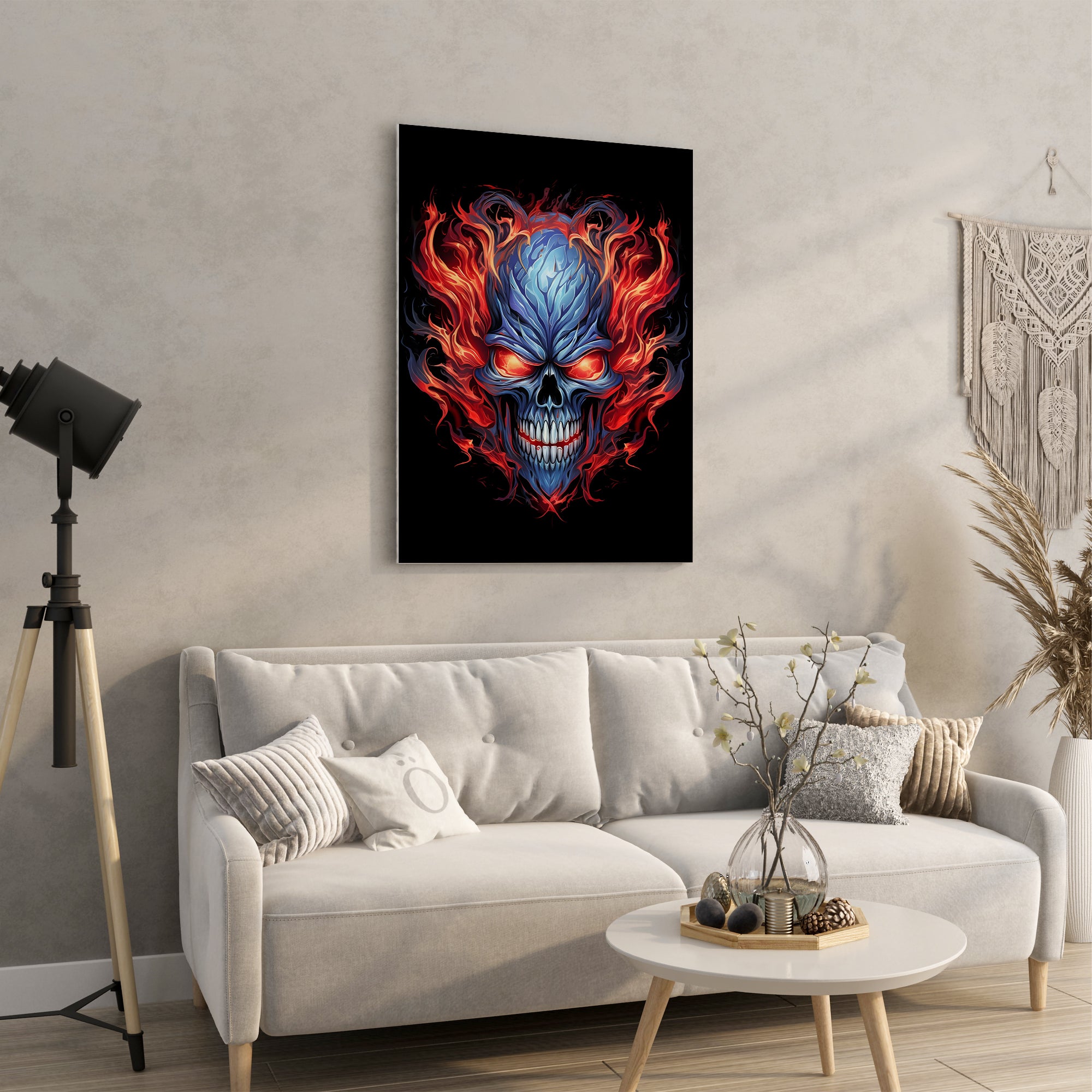 Ghost Rider Portrait - High-Quality Canvas Print | Custom Photo Canvas Print, Also Custom Canvas Prints with Your Photos