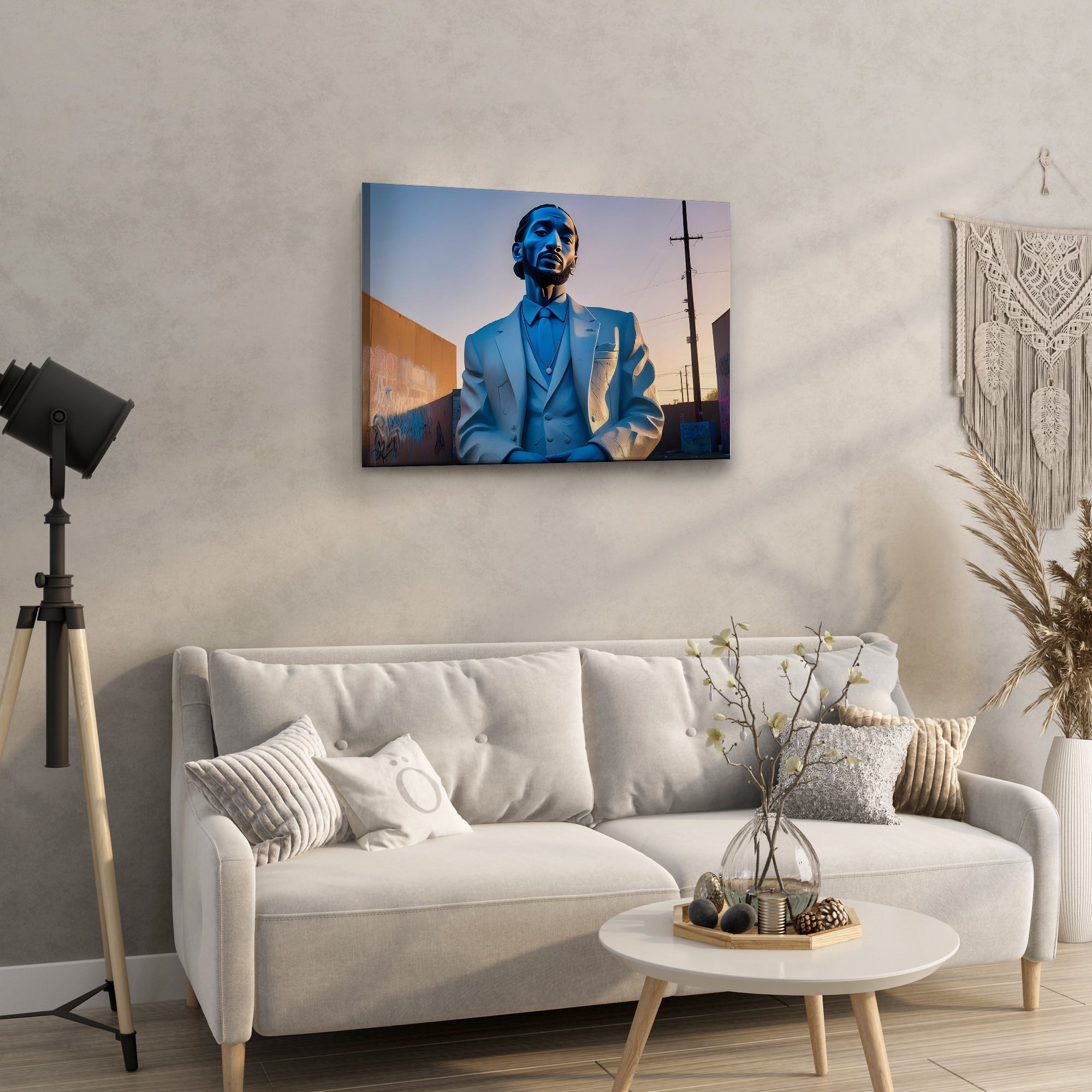 Nipsey's Stone Statue - High-Quality Canvas Print | Custom Photo Canvas Print, Also Custom Canvas Prints with Your Photos