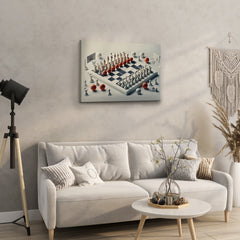 Chess Meets Basketball: A Unique Fusion - High-Quality Canvas Print | Custom Photo Canvas Print, Also Custom Canvas Prints with Your Photos