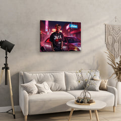 Neon Juice WRLD - High-Quality Canvas Print | Custom Photo Canvas Print, Also Custom Canvas Prints with Your Photos