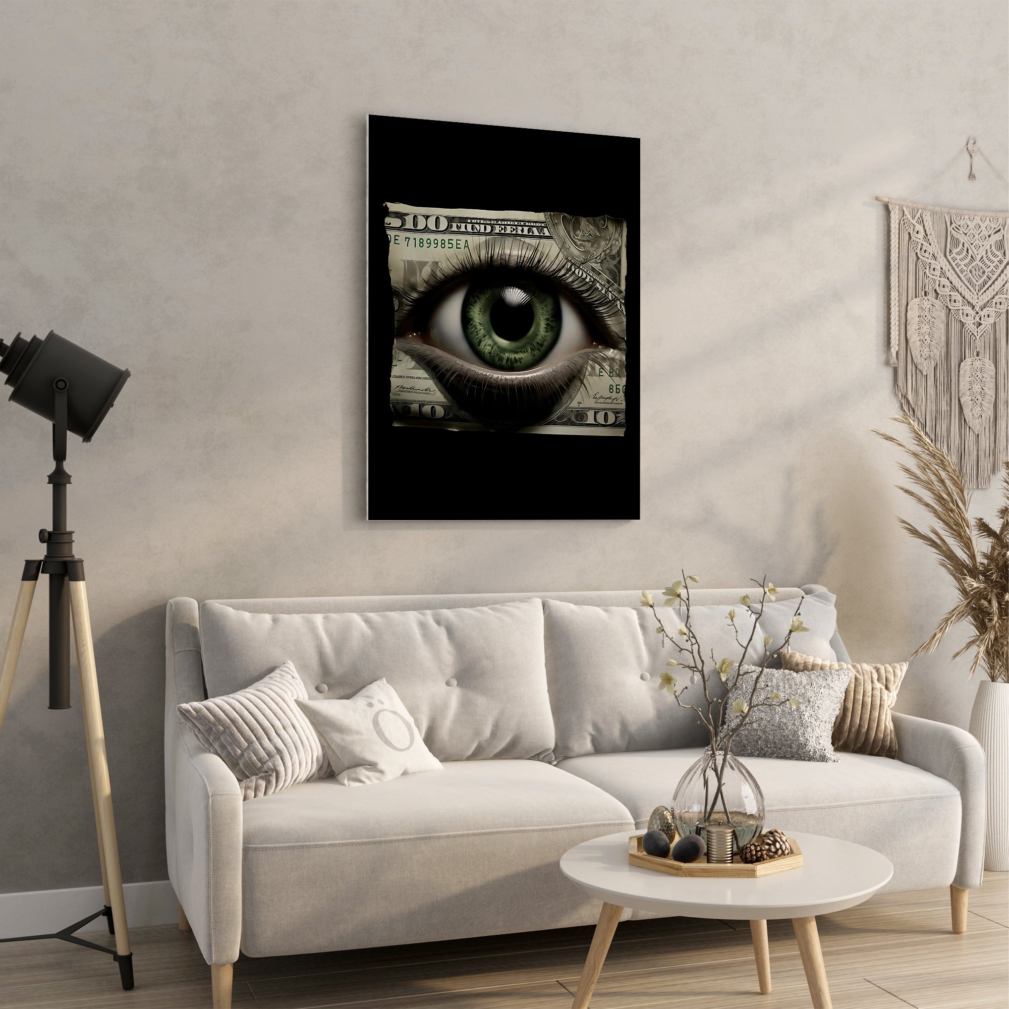 An Eye on the Dollar - High-Quality Canvas Print | Custom Photo Canvas Print, Also Custom Canvas Prints with Your Photos