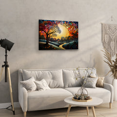 Artistic Colorful Nature Painting - High-Quality Canvas Print | Custom Photo Canvas Print, Also Custom Canvas Prints with Your Photos