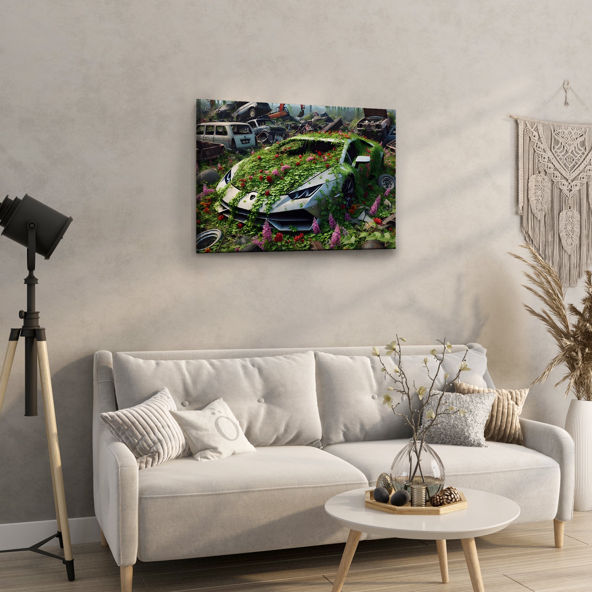 Lamborghini in Junkyard - High-Quality Canvas Print | Custom Photo Canvas Print, Also Custom Canvas Prints with Your Photos