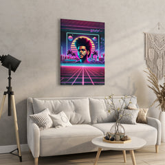 The Weeknd in Retro Future - High-Quality Canvas Print | Custom Photo Canvas Print, Also Custom Canvas Prints with Your Photos