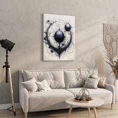 Surreal Planet Cycles Drawing - High-Quality Canvas Print | Custom Photo Canvas Print, Also Custom Canvas Prints with Your Photos