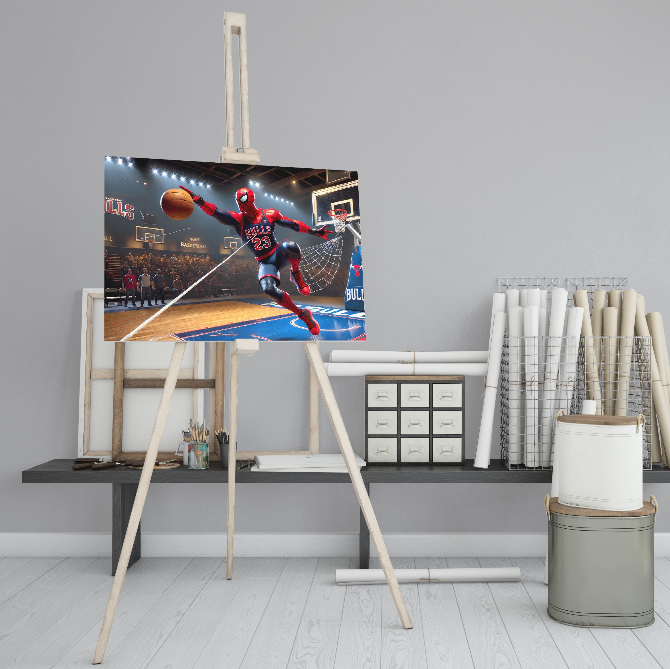 Spider-Man's Court Performance - High-Quality Canvas Print | Custom Photo Canvas Print, Also Custom Canvas Prints with Your Photos