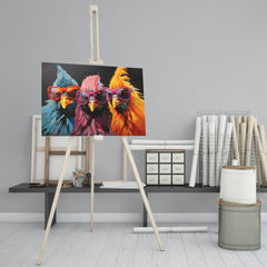 Stylish Birds Gang - High-Quality Canvas Print | Custom Photo Canvas Print, Also Custom Canvas Prints with Your Photos