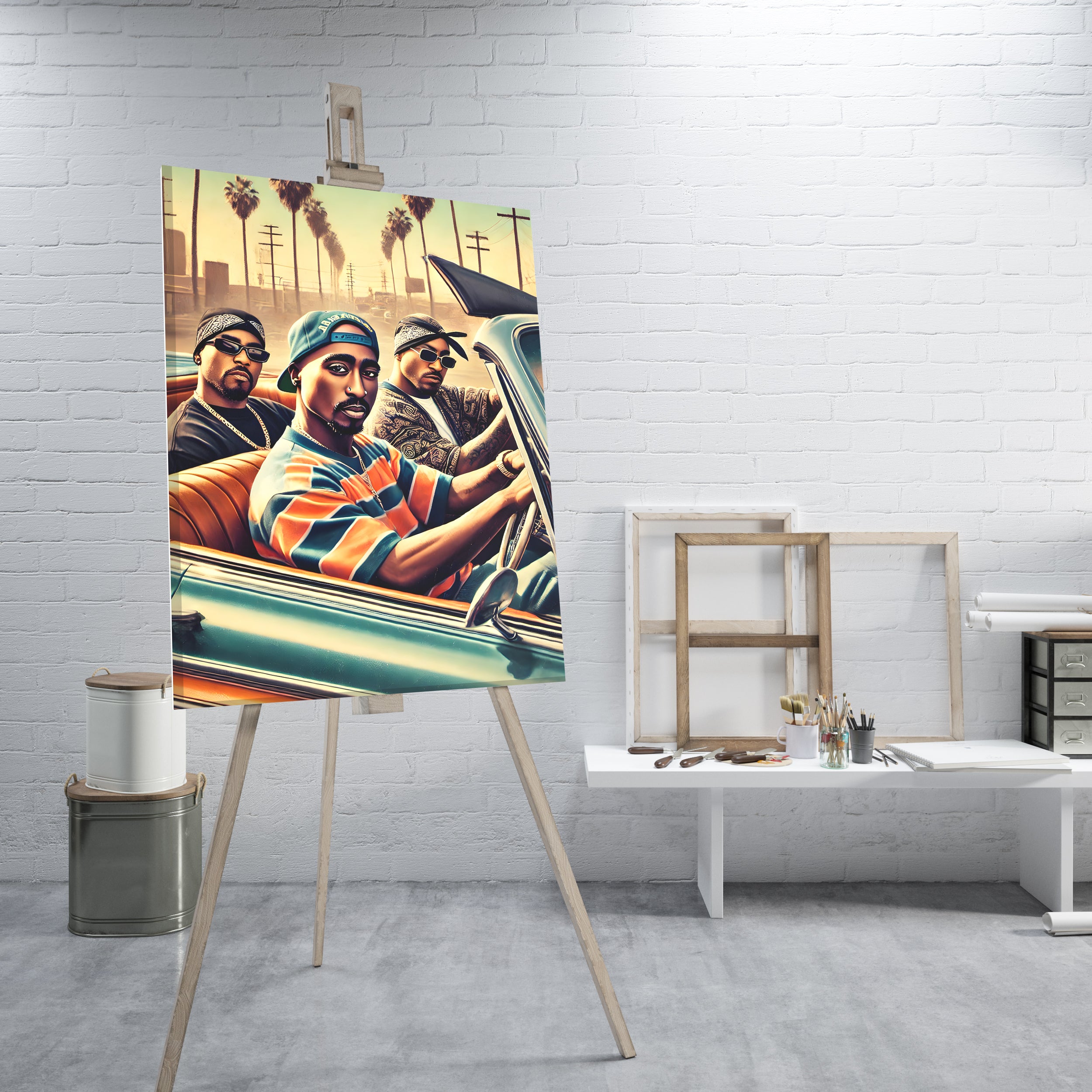 Tupac and Crew - High-Quality Canvas Print | Custom Photo Canvas Print, Also Custom Canvas Prints with Your Photos