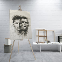 Dual Portrait of Soccer Legends - High-Quality Canvas Print | Custom Photo Canvas Print, Also Custom Canvas Prints with Your Photos