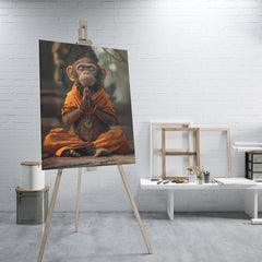 The Monk Monkey - High-Quality Canvas Print | Custom Photo Canvas Print, Also Custom Canvas Prints with Your Photos