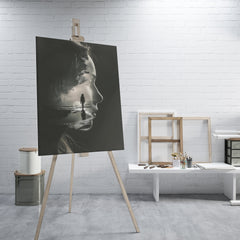 Alone Woman Portrait - High-Quality Canvas Print | Custom Photo Canvas Print, Also Custom Canvas Prints with Your Photos