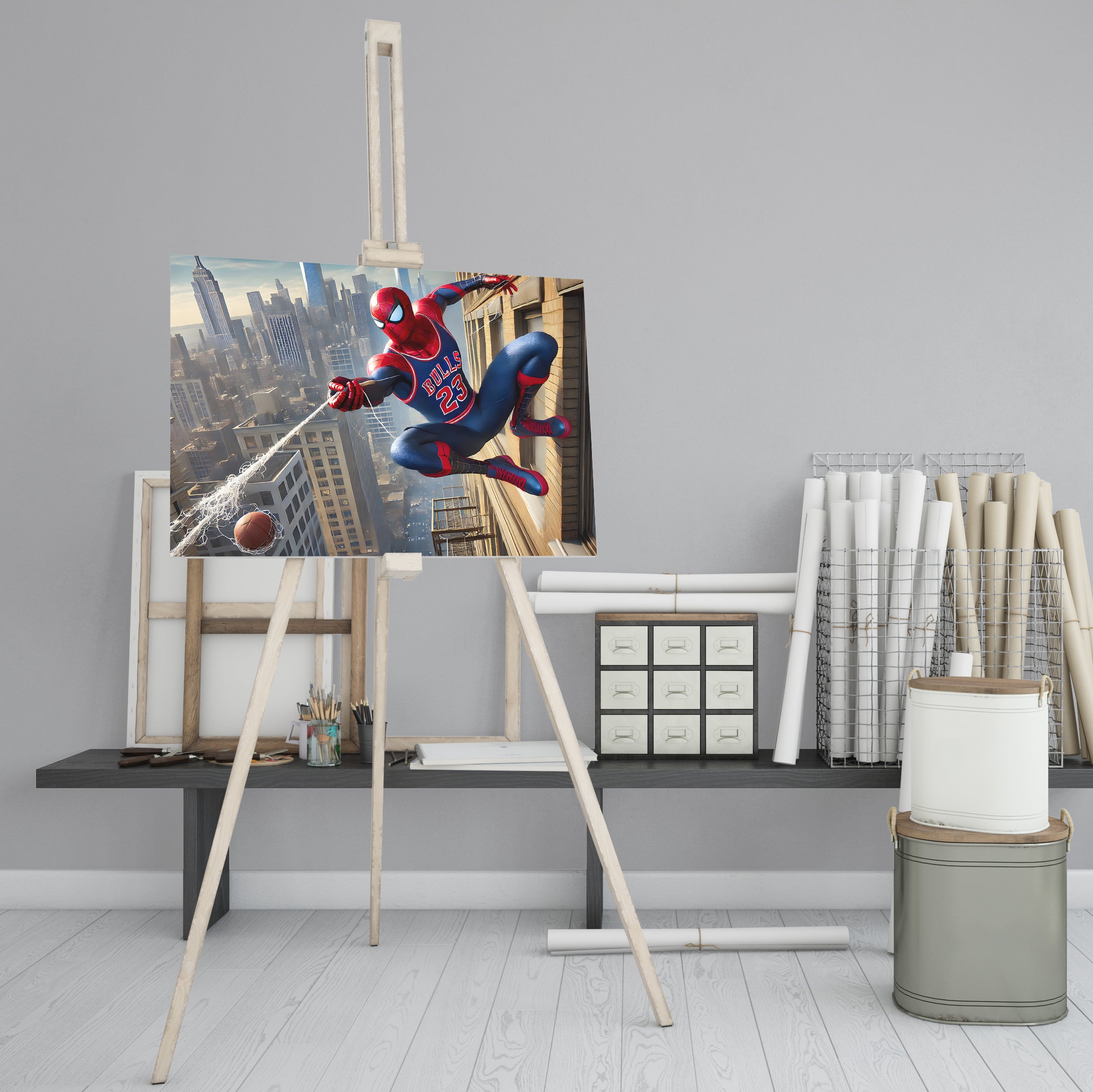 Spidey's Slam Dunk - High-Quality Canvas Print | Custom Photo Canvas Print, Also Custom Canvas Prints with Your Photos