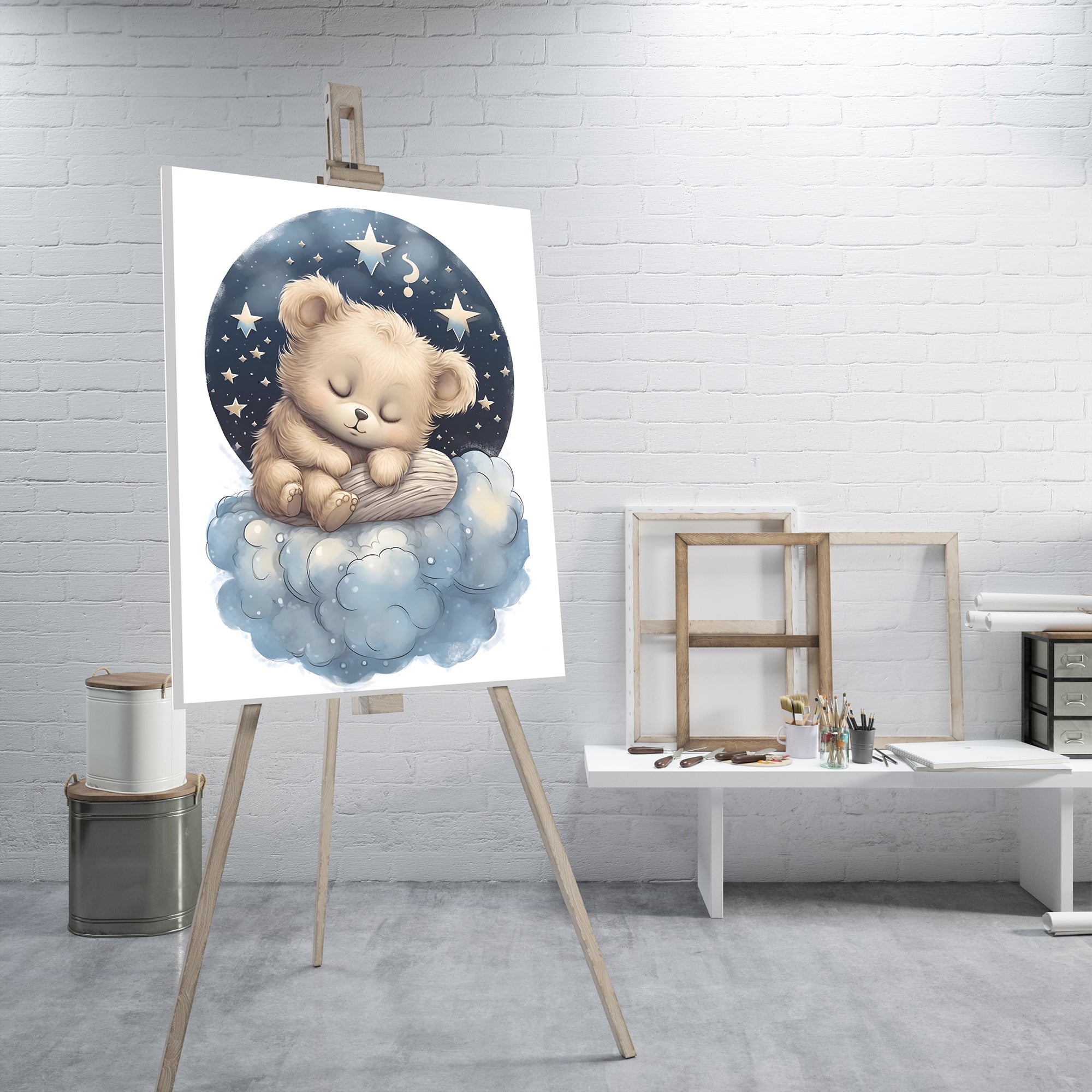 Sleeping Baby Bear - High-Quality Canvas Print | Custom Photo Canvas Print, Also Custom Canvas Prints with Your Photos