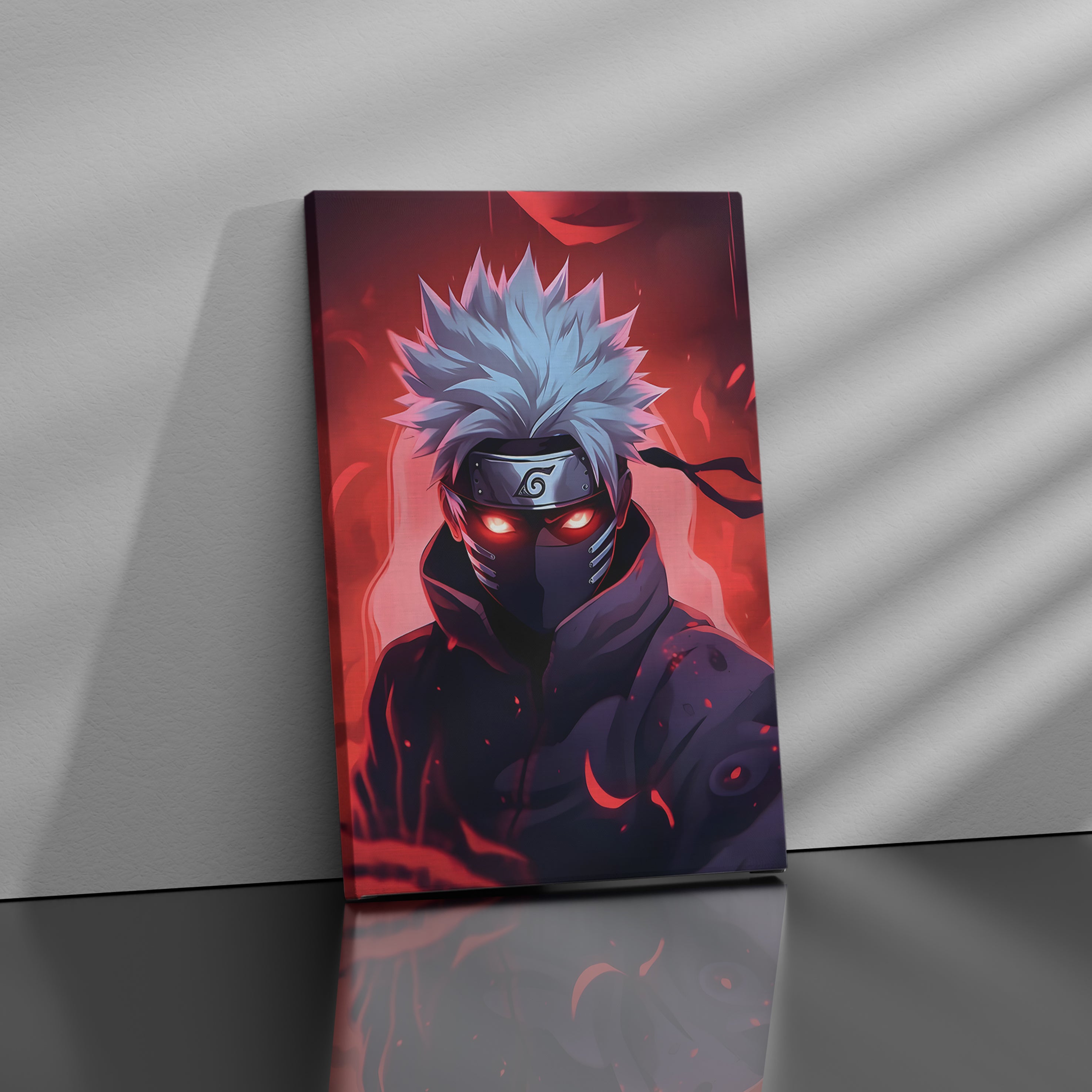 Epic Portrait of Kakashi - High-Quality Canvas Print | Custom Photo Canvas Print, Also Custom Canvas Prints with Your Photos