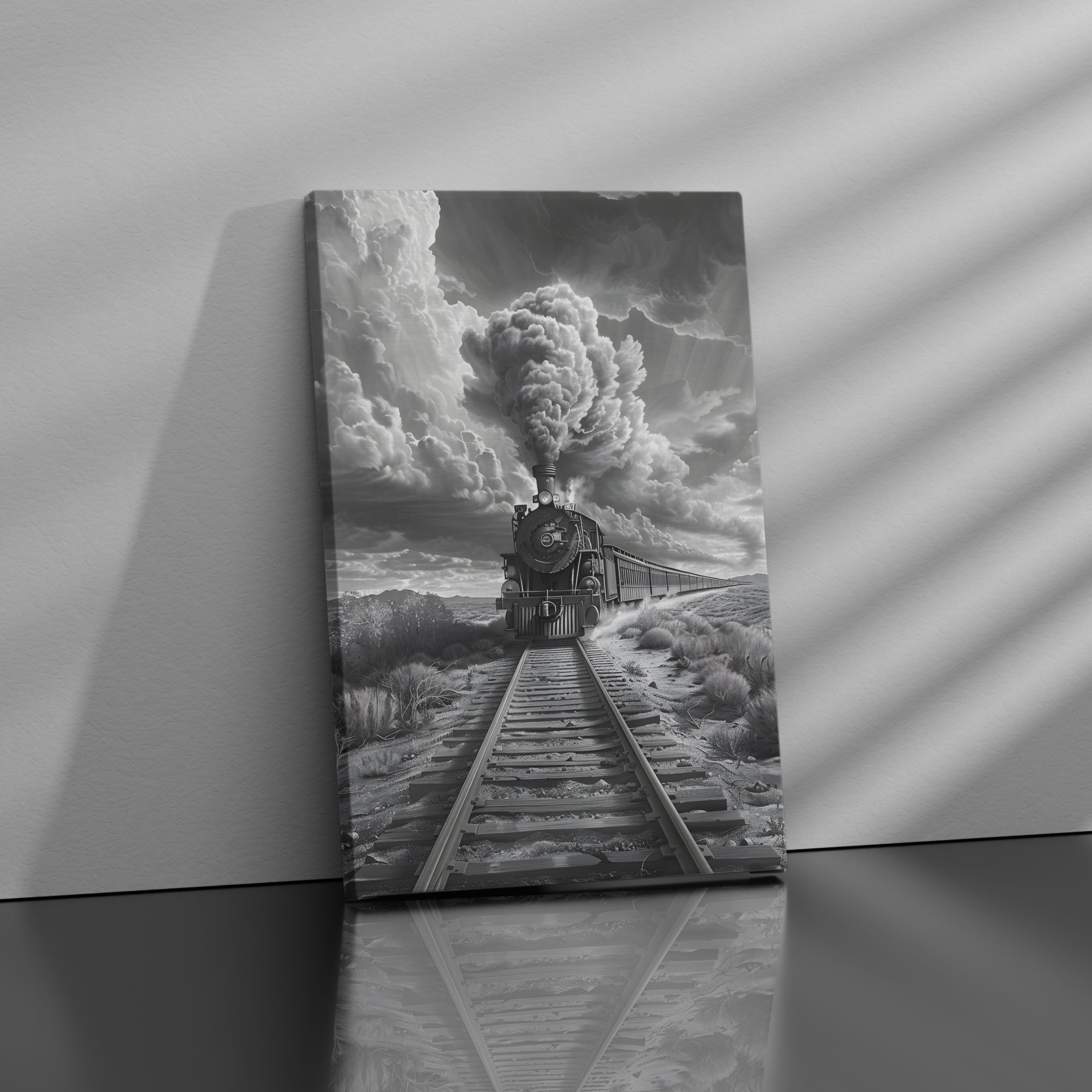 Vintage Dark Train - High-Quality Canvas Print | Custom Photo Canvas Print, Also Custom Canvas Prints with Your Photos