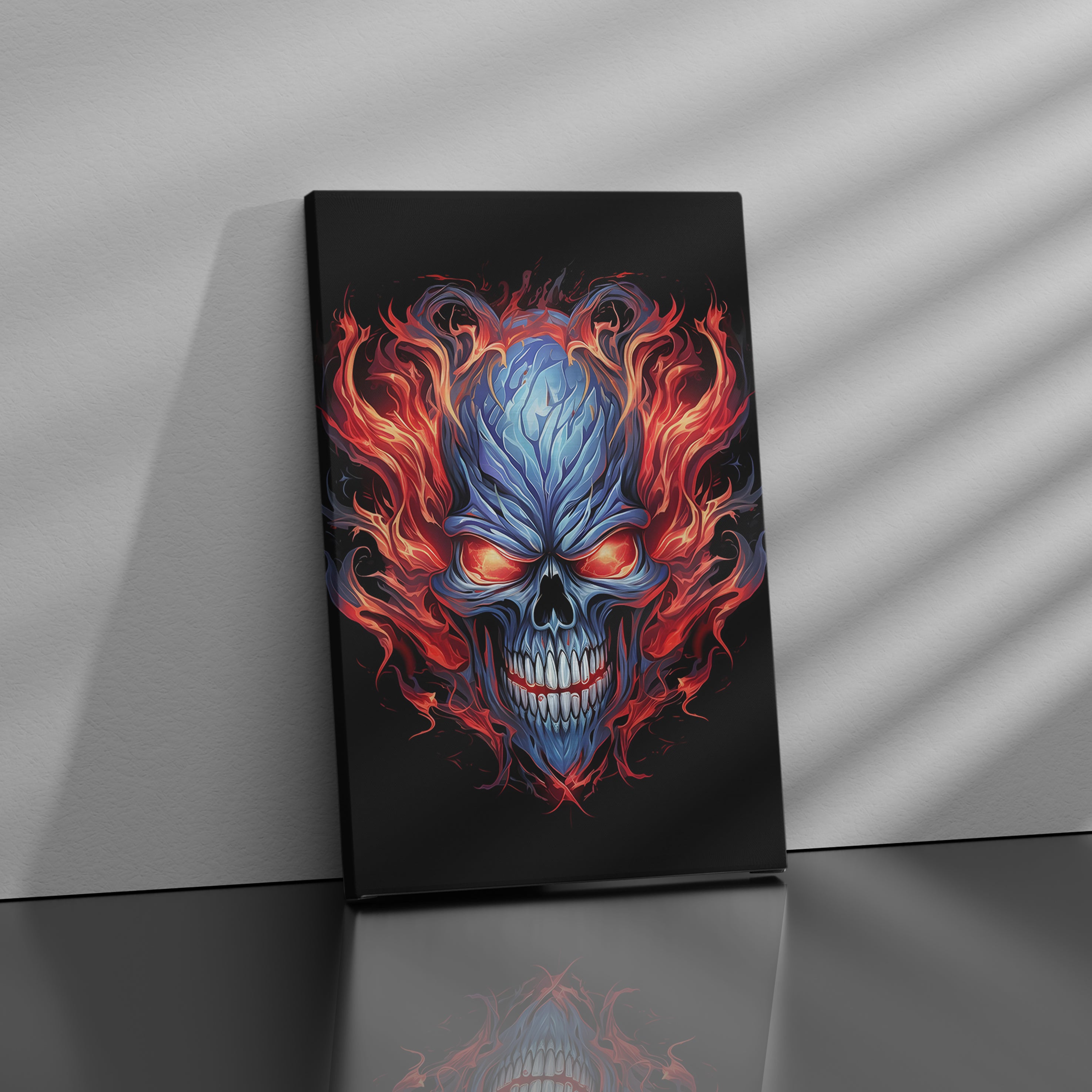 Ghost Rider Portrait - High-Quality Canvas Print | Custom Photo Canvas Print, Also Custom Canvas Prints with Your Photos