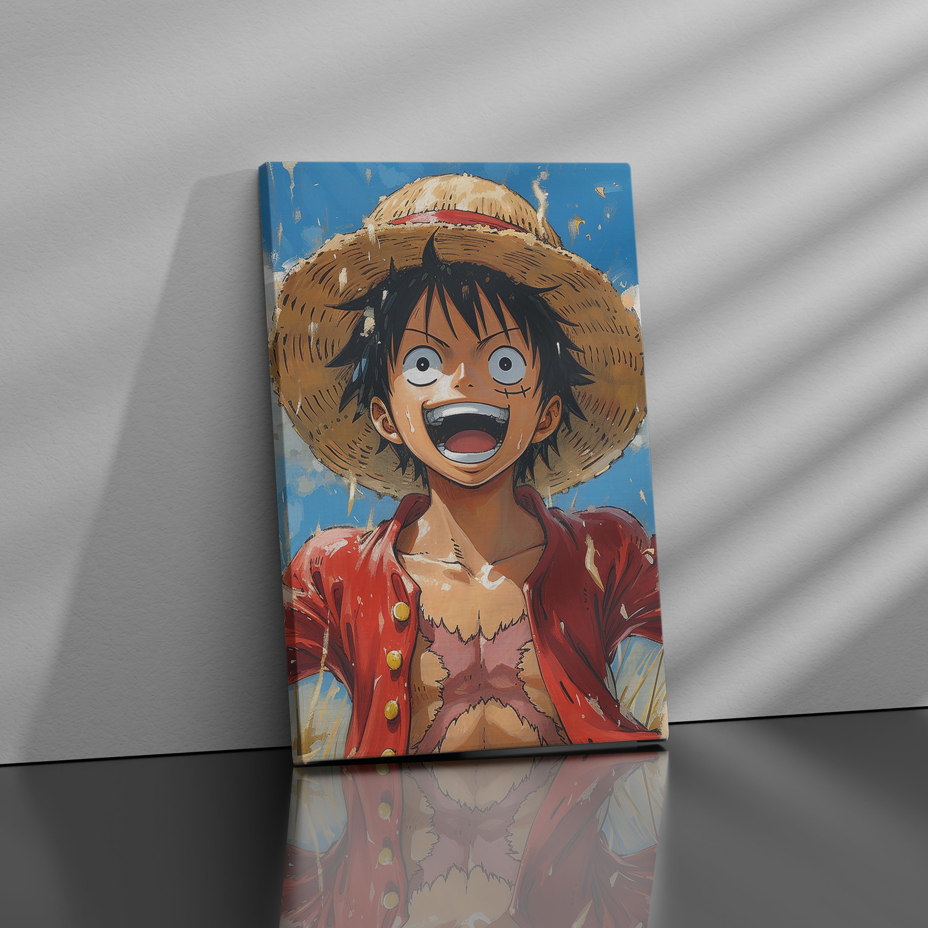 Luffy's Joyful Adventure - High-Quality Canvas Print | Custom Photo Canvas Print, Also Custom Canvas Prints with Your Photos