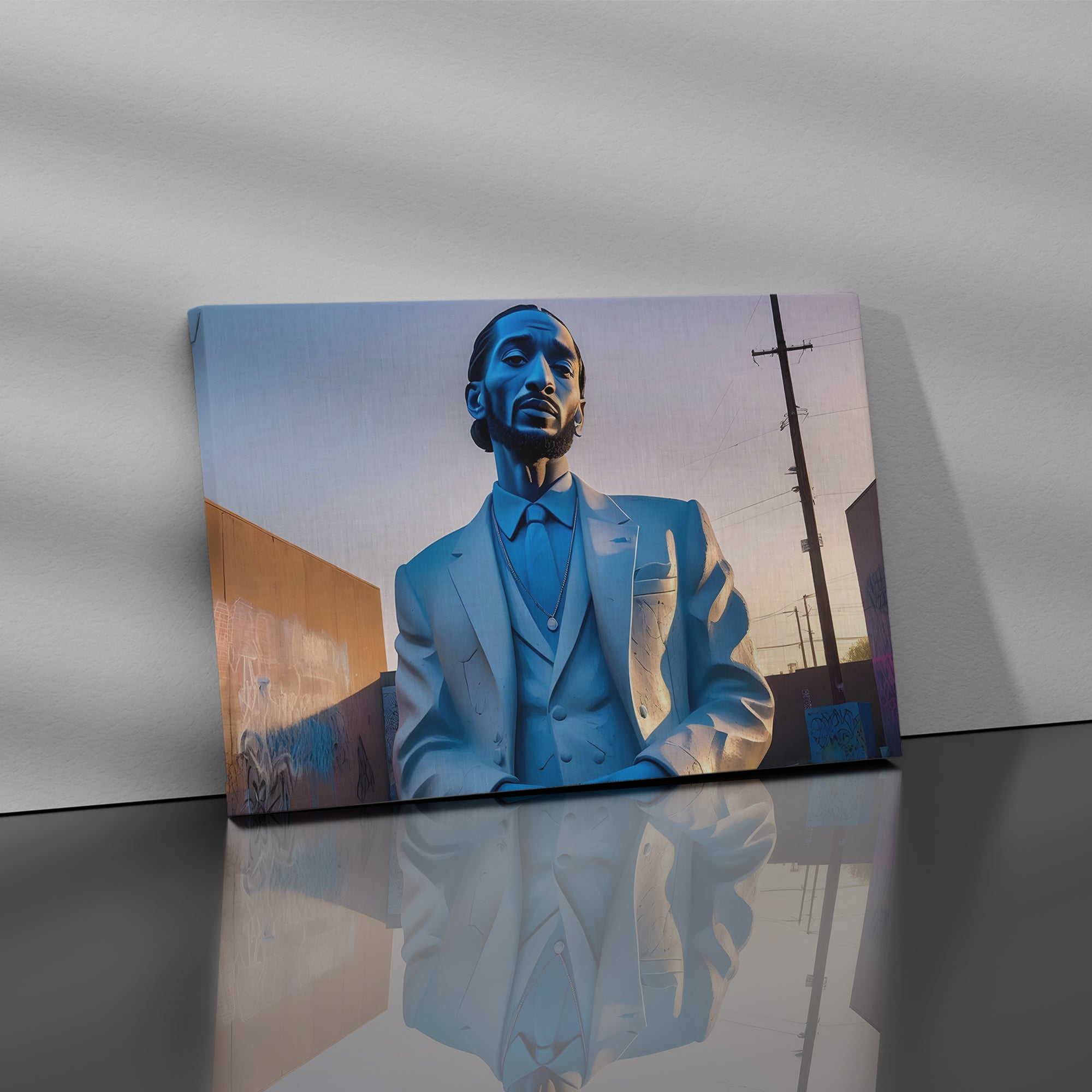 Nipsey's Stone Statue - High-Quality Canvas Print | Custom Photo Canvas Print, Also Custom Canvas Prints with Your Photos