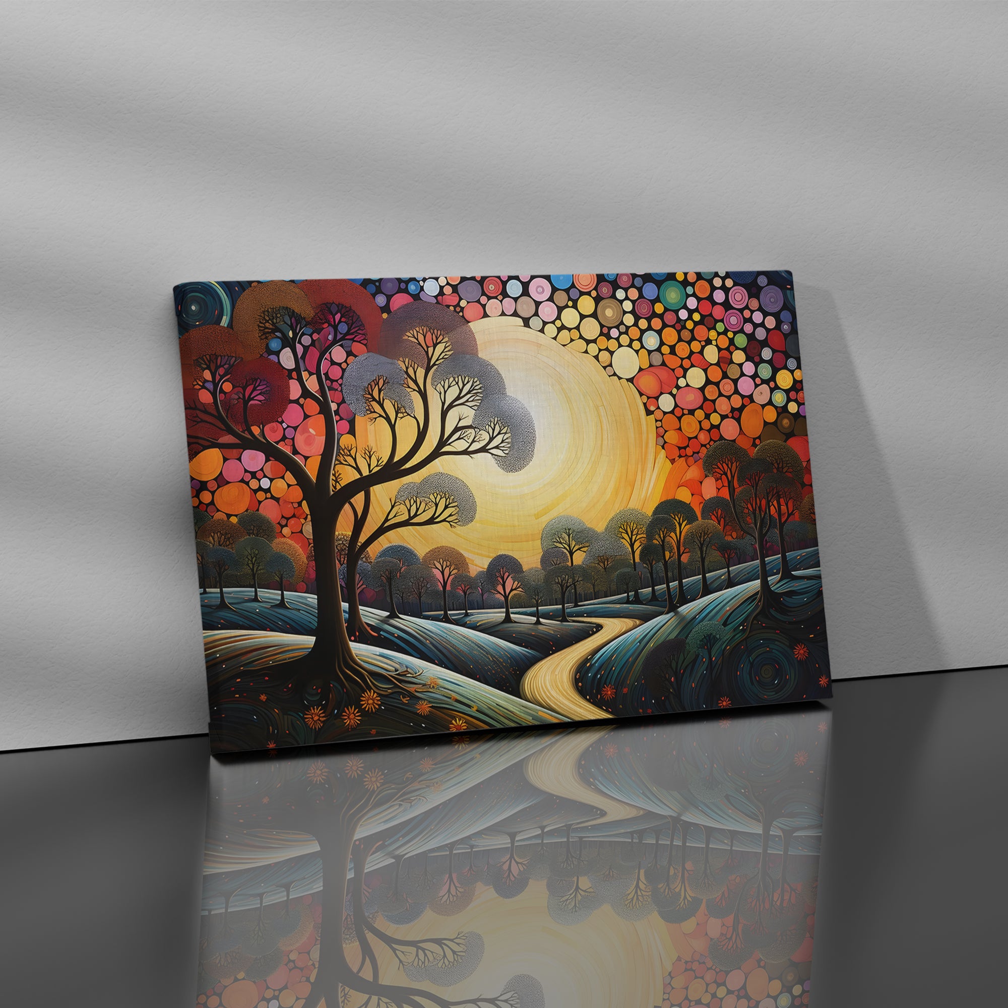 Artistic Colorful Nature Painting - High-Quality Canvas Print | Custom Photo Canvas Print, Also Custom Canvas Prints with Your Photos