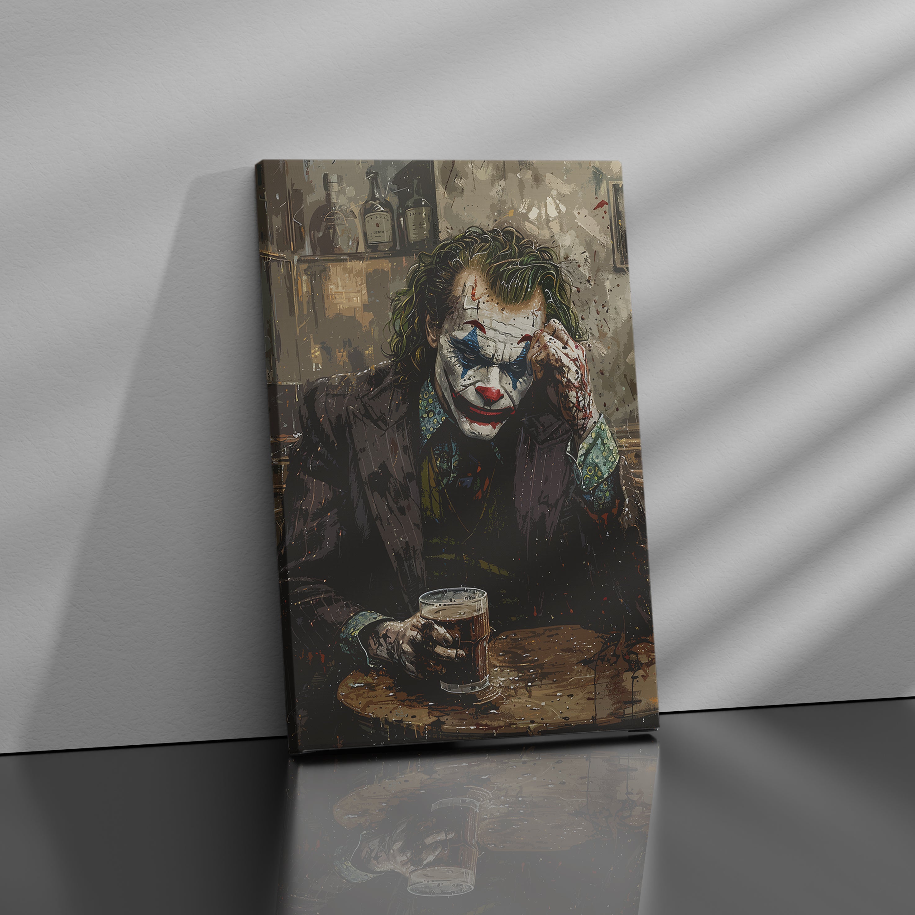 The Joker Portrait - High-Quality Canvas Print | Custom Photo Canvas Print, Also Custom Canvas Prints with Your Photos