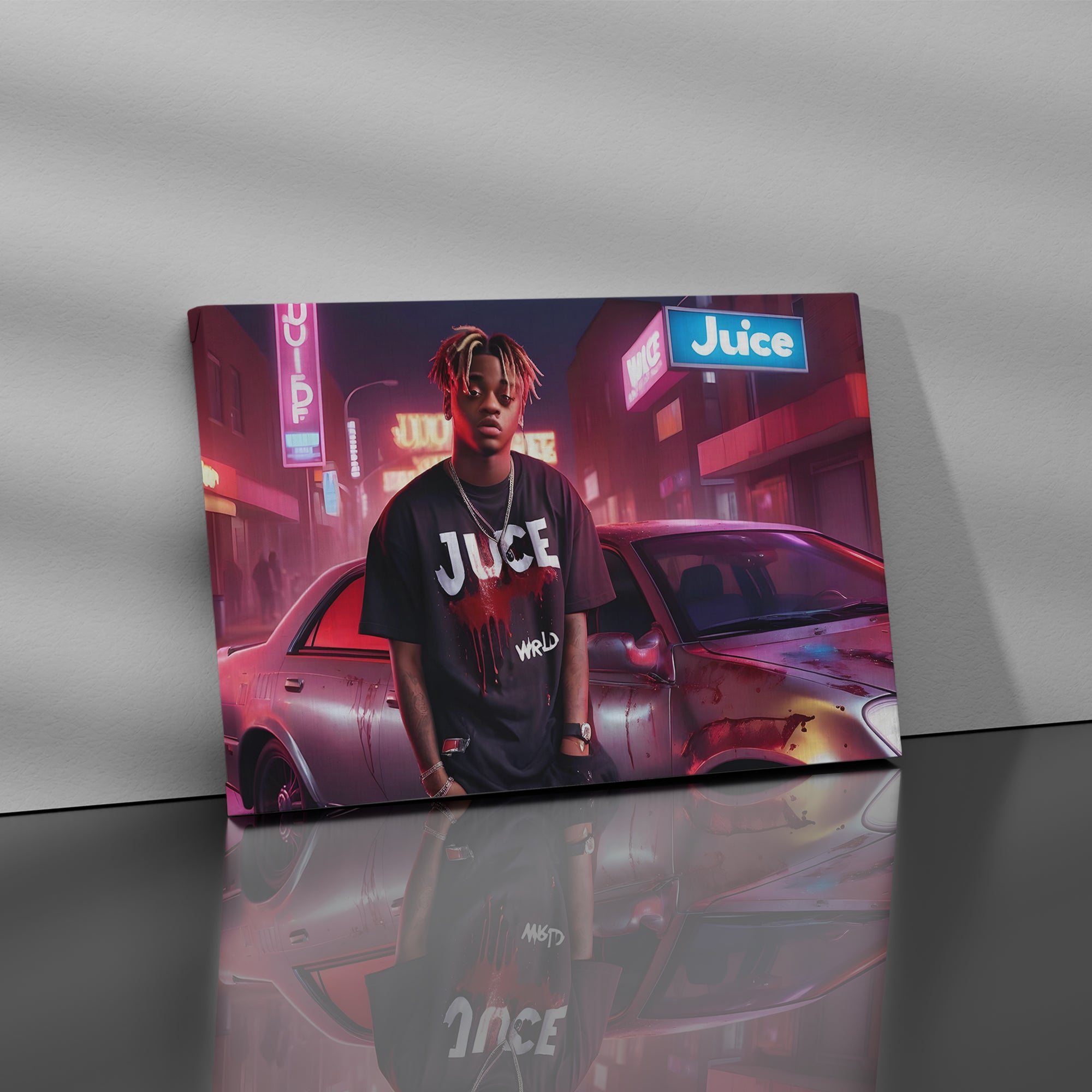 Neon Juice WRLD - High-Quality Canvas Print | Custom Photo Canvas Print, Also Custom Canvas Prints with Your Photos