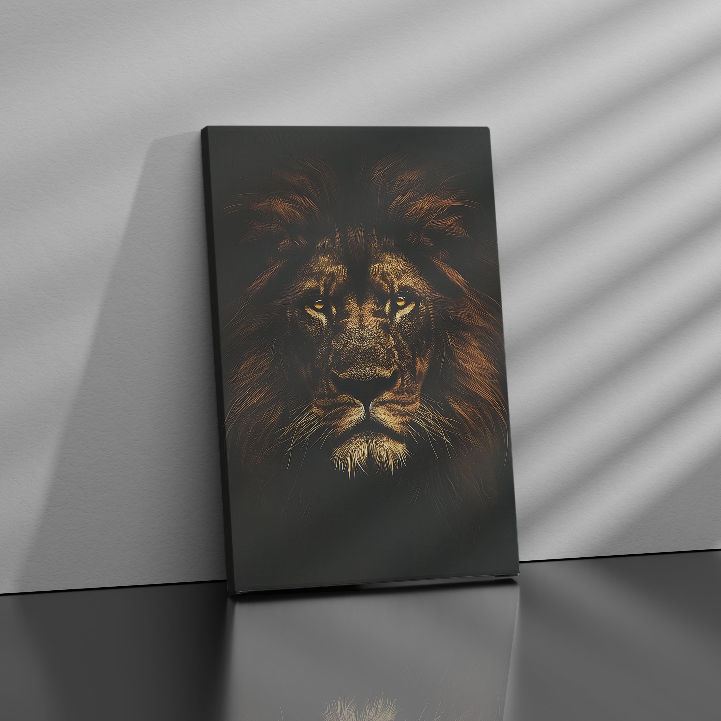 Lion Portrait - High-Quality Canvas Print | Custom Photo Canvas Print, Also Custom Canvas Prints with Your Photos