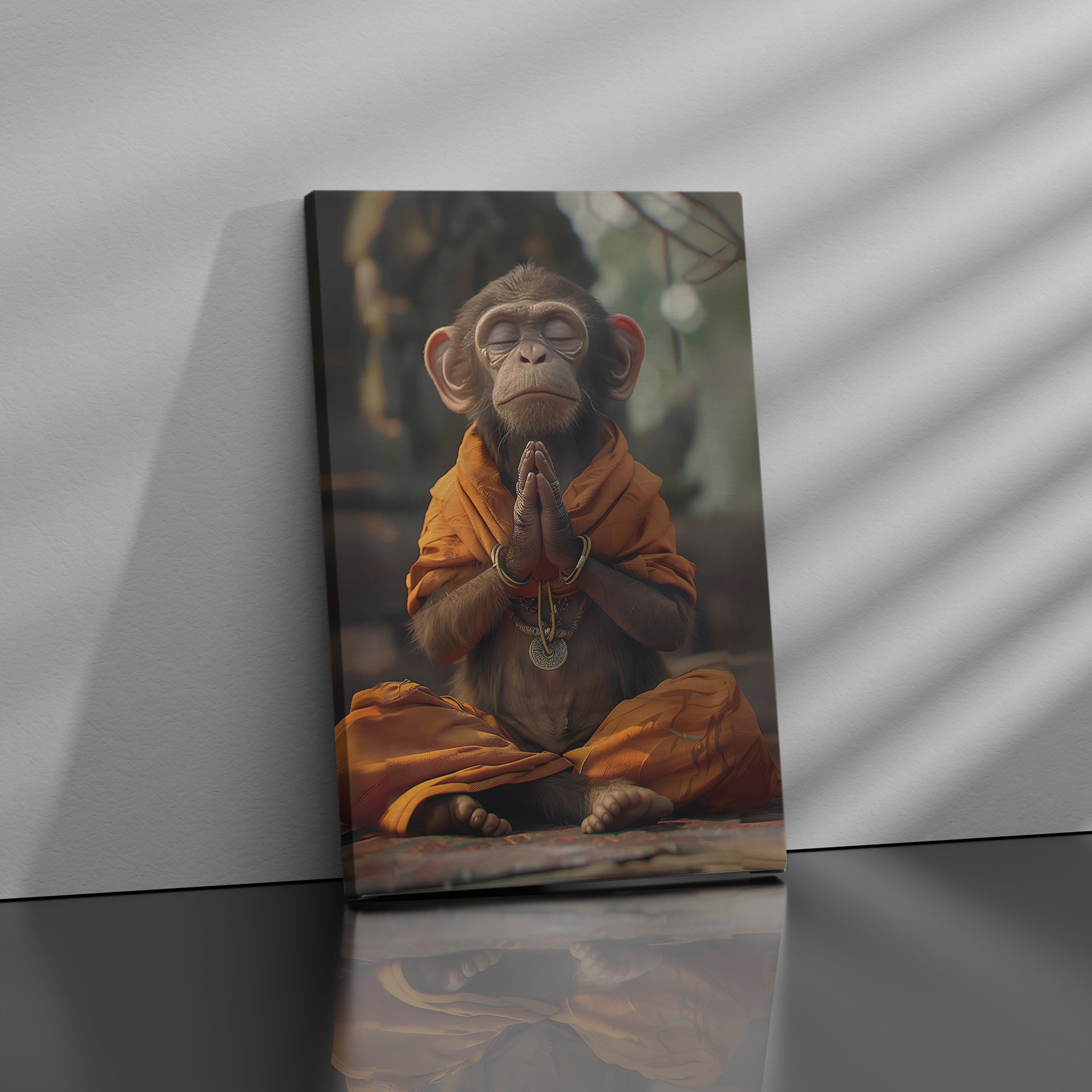 The Monk Monkey - High-Quality Canvas Print | Custom Photo Canvas Print, Also Custom Canvas Prints with Your Photos