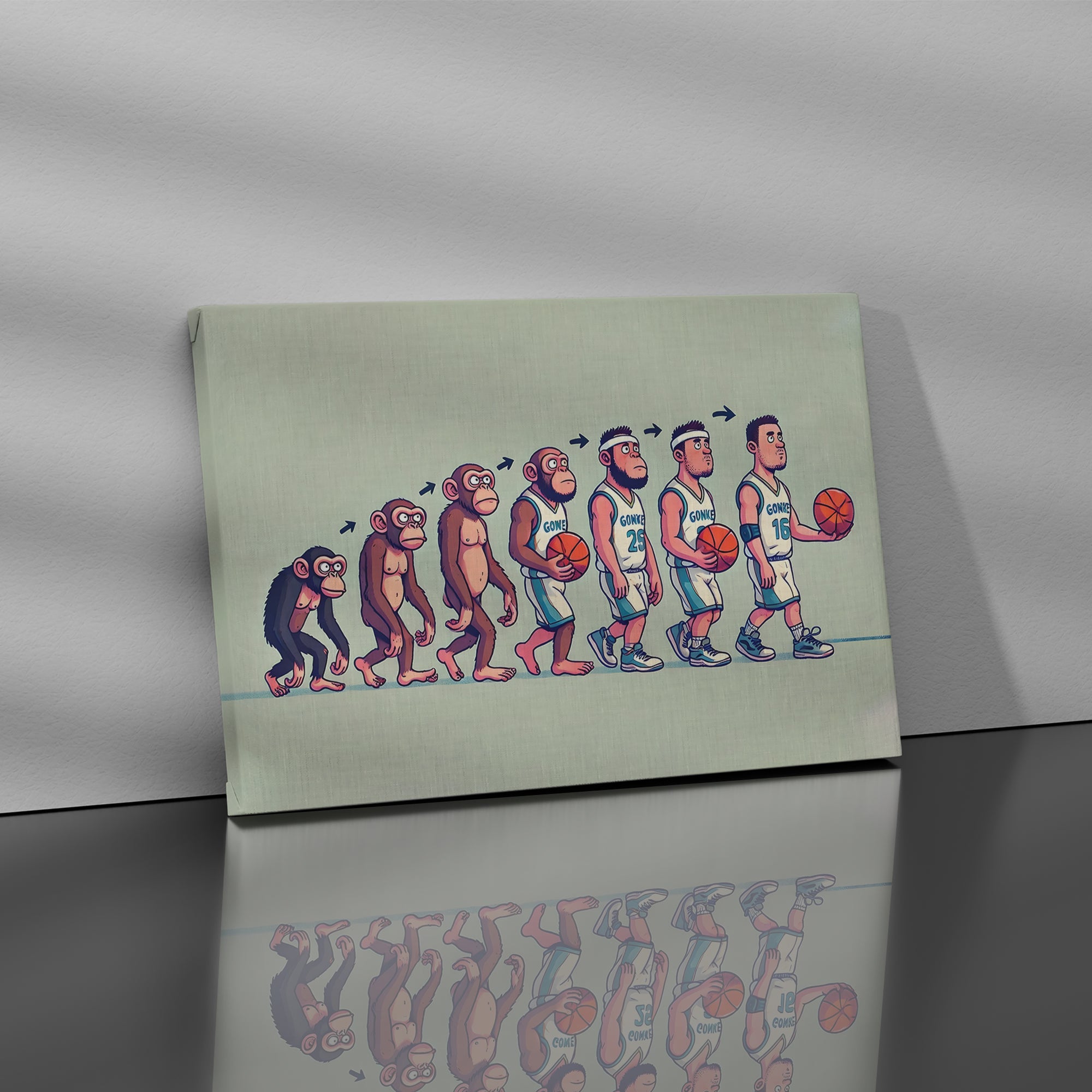 Evolution of a Basketball Player - High-Quality Canvas Print | Custom Photo Canvas Print, Also Custom Canvas Prints with Your Photos