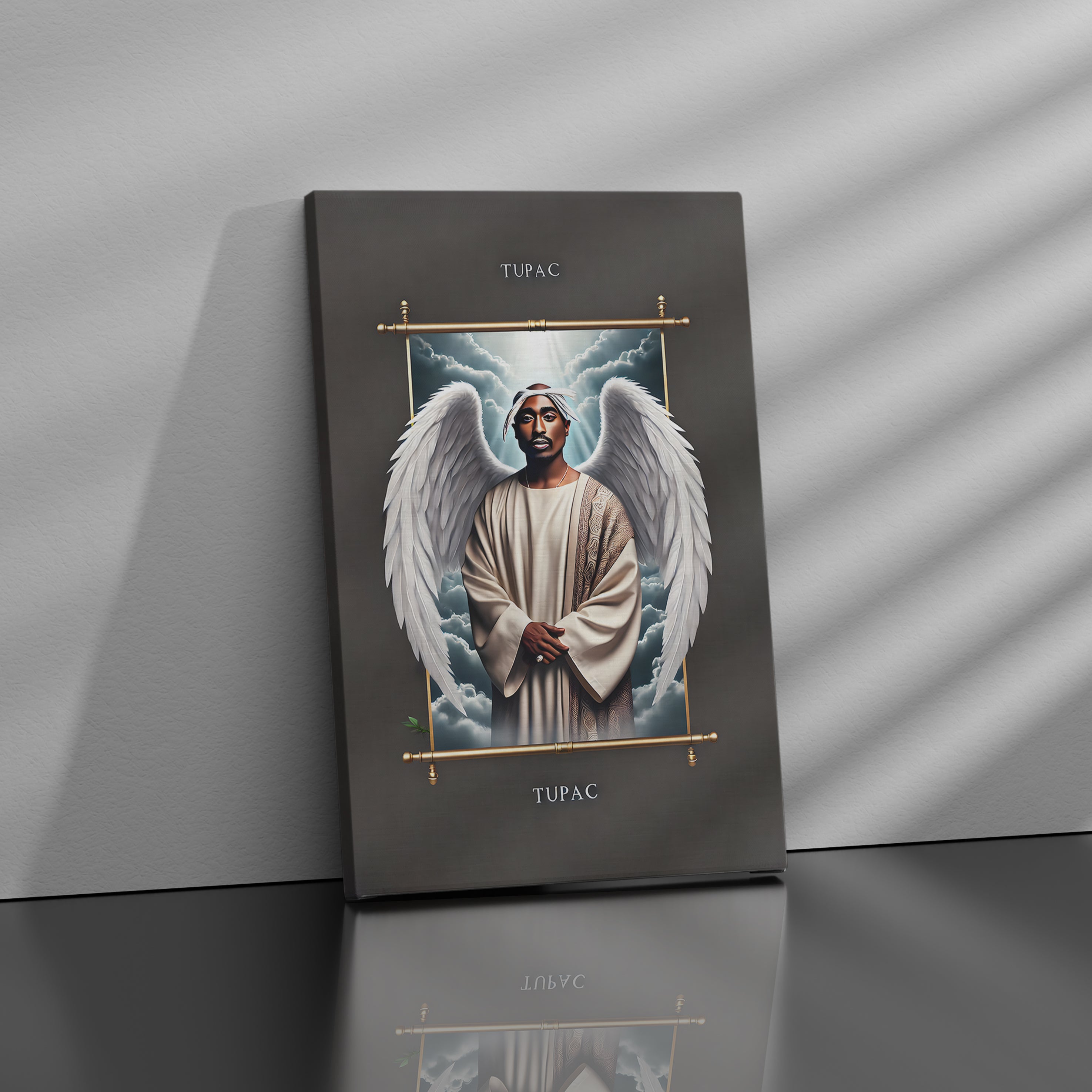 Angel Tupac: A Tribute in Art - High-Quality Canvas Print | Custom Photo Canvas Print, Also Custom Canvas Prints with Your Photos