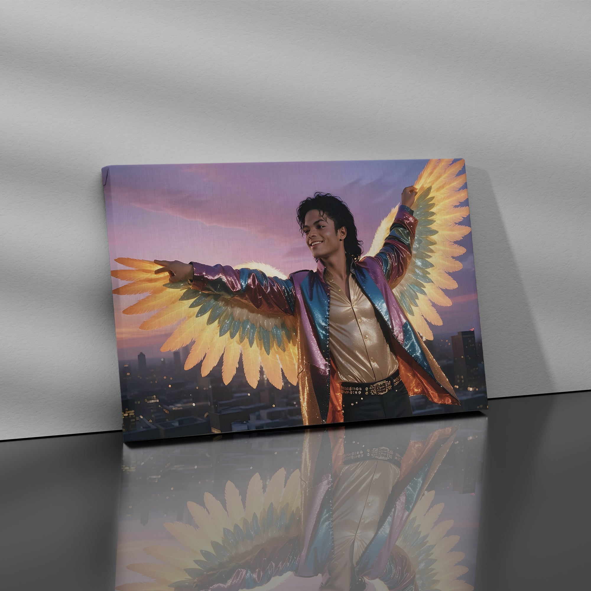 Wings of Pop: Michael Jackson - High-Quality Canvas Print | Custom Photo Canvas Print, Also Custom Canvas Prints with Your Photos