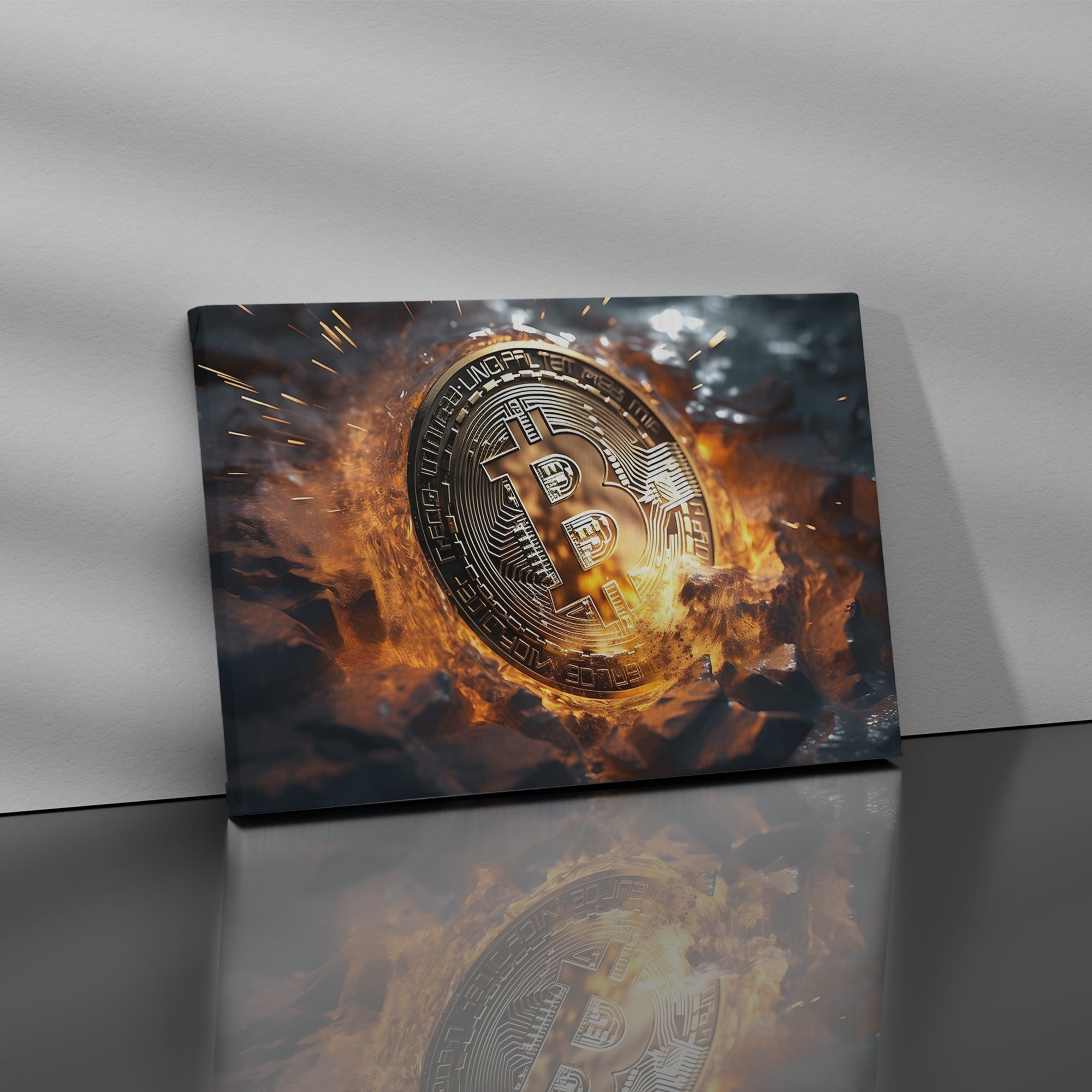 Bitcoin Art - High-Quality Canvas Print | Custom Photo Canvas Print, Also Custom Canvas Prints with Your Photos