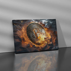 Bitcoin Art - High-Quality Canvas Print | Custom Photo Canvas Print, Also Custom Canvas Prints with Your Photos