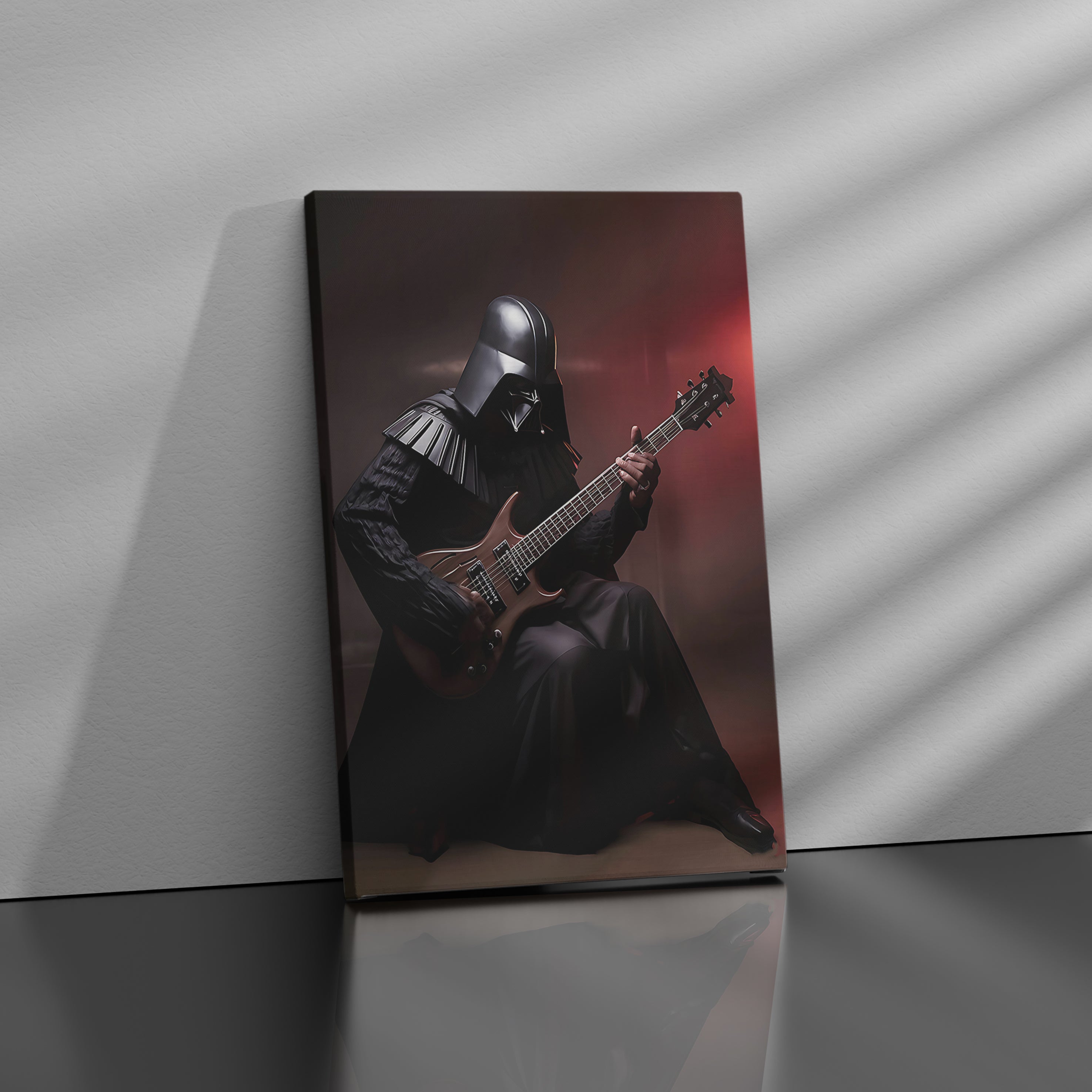 Darth Vader Playing Electro Guitar - High-Quality Canvas Print | Custom Photo Canvas Print, Also Custom Canvas Prints with Your Photos